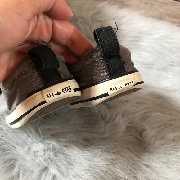 Converse Street No Tie Gray Black Low Shoes Boy 6 - Picture 6 of 8